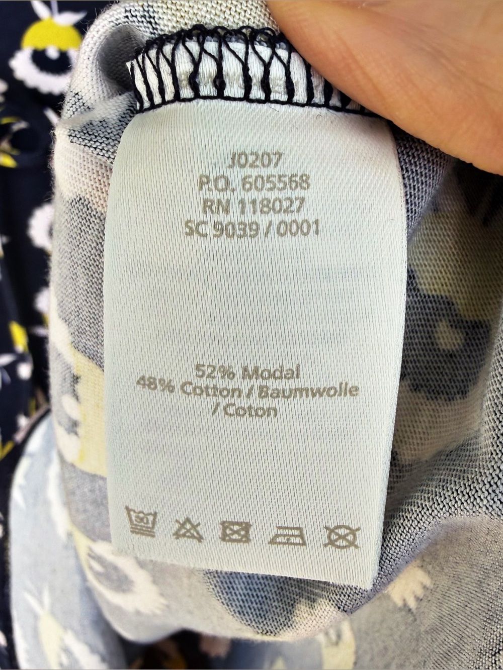 Boden Lois Floral Jersey Dress Summer Vacation Size 10 - Picture 10 of 11